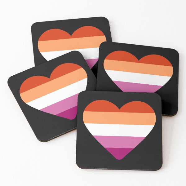 Item preview, Lesbian Pride Flag Heart designed and sold by NYXFN.
