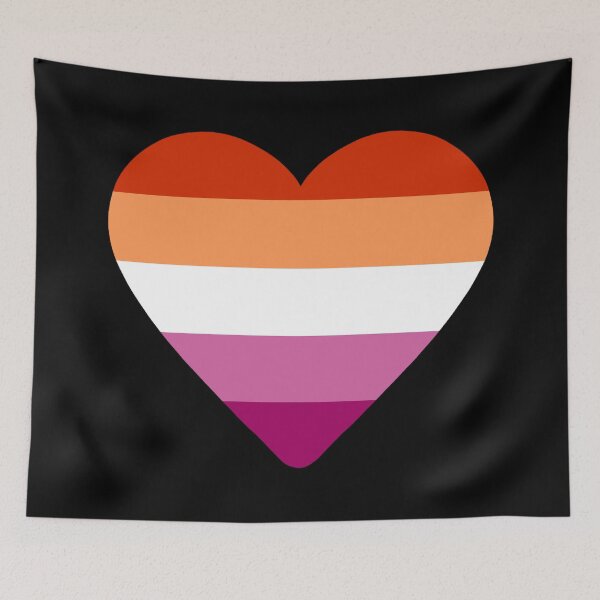 Item preview, Lesbian Pride Flag Heart designed and sold by NYXFN.