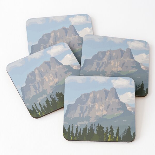 Item preview, Castle Mountain Banff National Park Digital Painting designed and sold by Positive Lad.