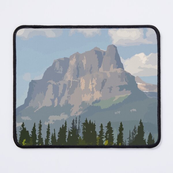 Item preview, Castle Mountain Banff National Park Digital Painting designed and sold by Positive Lad.
