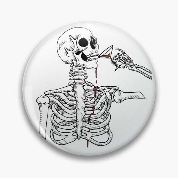 Item preview, Drinking skeleton designed and sold by joellesartshop.