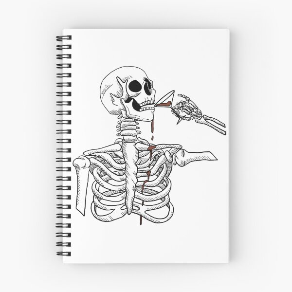 Item preview, Drinking skeleton designed and sold by joellesartshop.