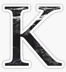 black marble k // kappa Sticker