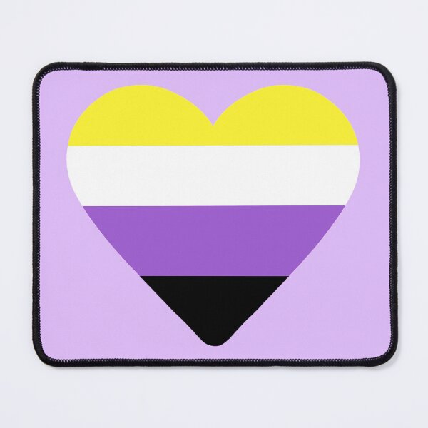 Item preview, Non binary Pride Flag Heart designed and sold by NYXFN.
