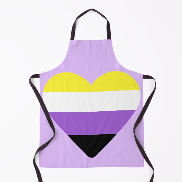Item preview, Non binary Pride Flag Heart designed and sold by NYXFN.