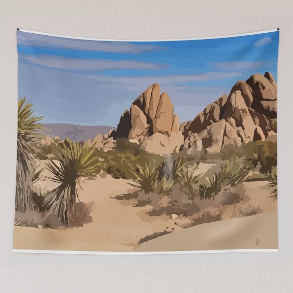 Item preview, Joshua Tree National Park Digital Painting designed and sold by Positive Lad.