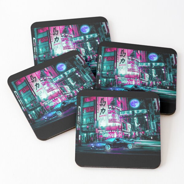 Item preview, Tokyo Neon Skyline Car Night designed and sold by Jeff Creative.