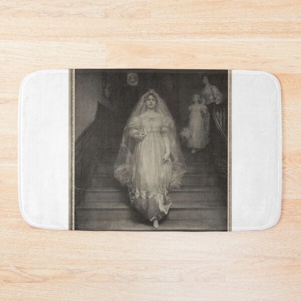 Item preview, Eerie Black & White Vintage Bride Illustration  designed and sold by Bellathewilde.