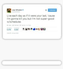 Joss Whedon Tweet Design Sticker