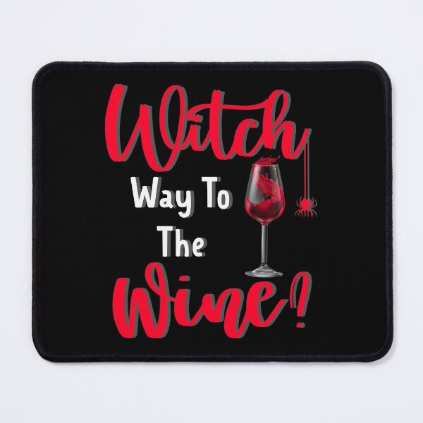 Item preview, Witch Way To The Wine? Funny Halloween Drinking designed and sold by Zurickdesigns.