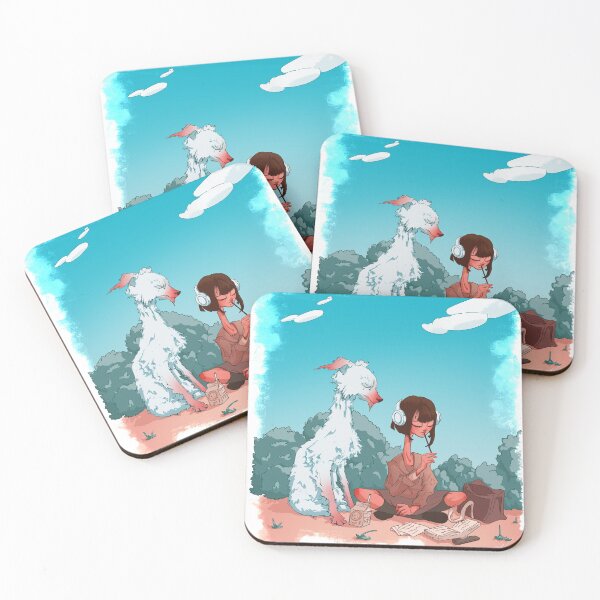 Item preview, Girl studying with his best friend designed and sold by animalartium.