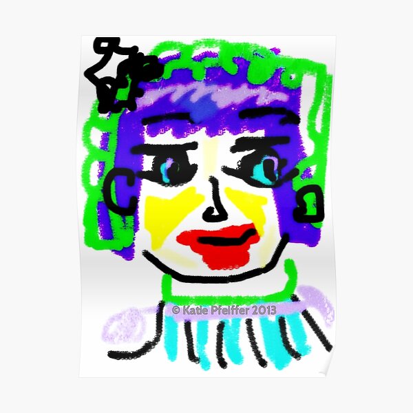 Doodle Face #1 Poster
