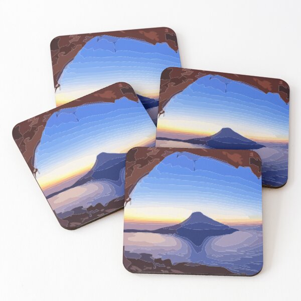 Item preview, Climbing a Kalymnos Cave at Sunset Digital Painting designed and sold by Positive Lad.