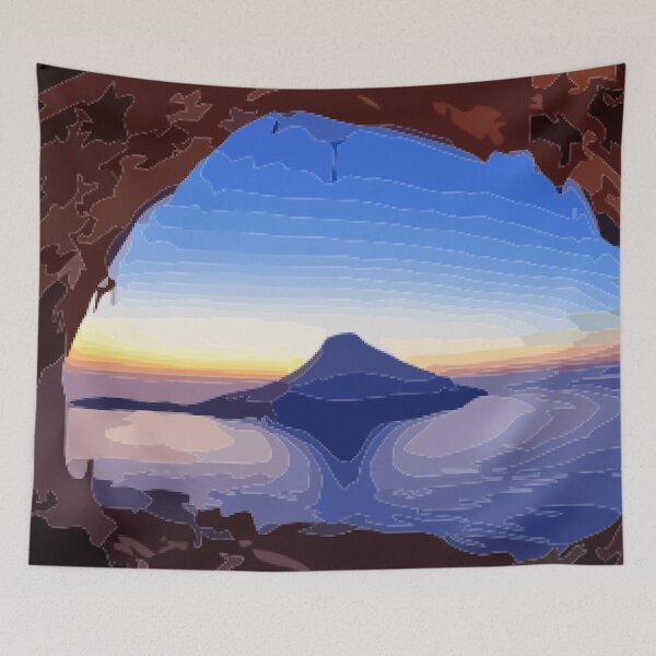 Item preview, Climbing a Kalymnos Cave at Sunset Digital Painting designed and sold by Positive Lad.