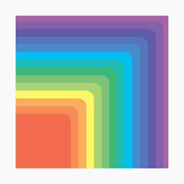 Item preview, Rainbow Retro Abstract Geometric designed and sold by ind3finite.