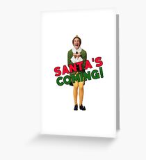Buddy the Elf Christmas Santa Greeting Card