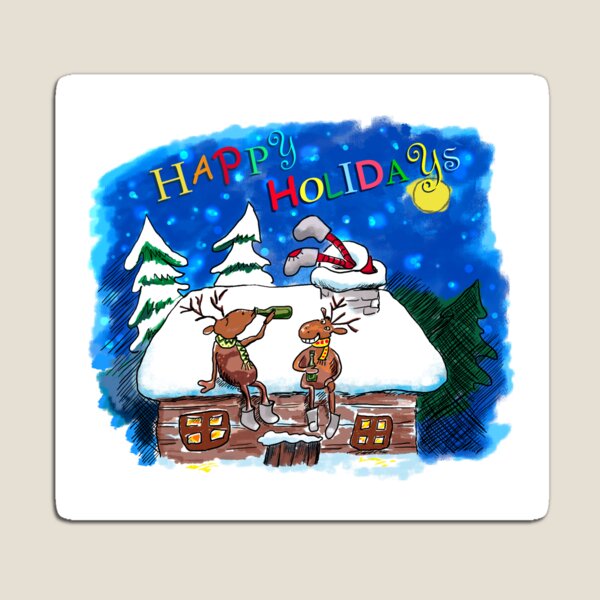 happy holidays Magnet