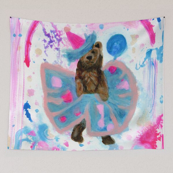 Item preview, Birthday Party Bear designed and sold by MyraLynneArt.