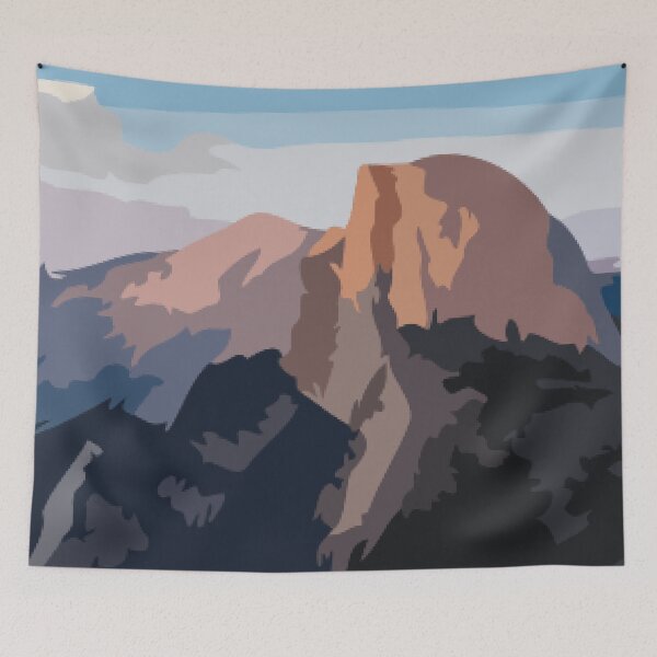 Item preview, Half Dome in Yosemite National Park Digital Painting designed and sold by Positive Lad.