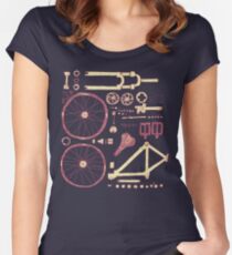 Bicycle Parts Women's Fitted Scoop T-Shirt