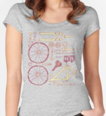 Bicycle Parts Women's Fitted Scoop T-Shirt