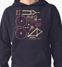 Bicycle Parts Pullover Hoodie