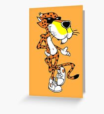 Chester Cheetos Cheetah Chips Fan Shirt Flippo Greeting Card