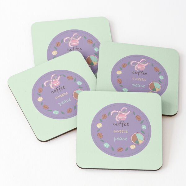Item preview, Coffee, sweets and peace/Coffee and sweets are peace of mind designed and sold by Yunipop.
