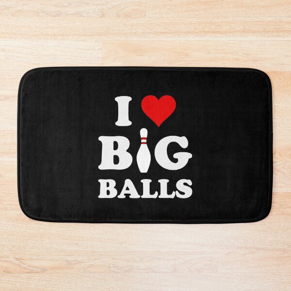 Item preview, I Love Big Balls | Funny Vintage Bowling Pun designed and sold by RazorDezign.