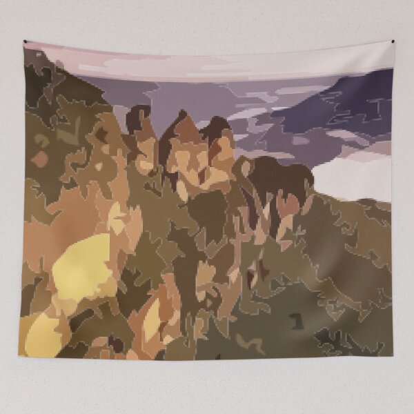 Item preview, Sunrise Over the Blue Mountains Digital Painting designed and sold by Positive Lad.