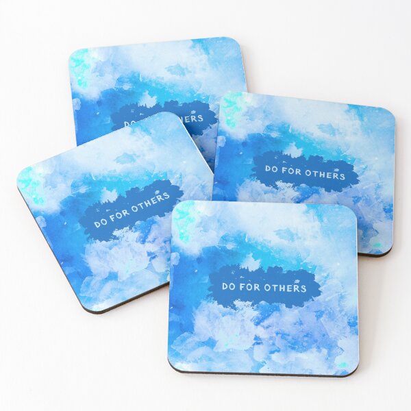 Item preview, DO FOR OTHERS - Watercolor clouds with inspirational life advice - abstract art designed and sold by Art4Motivation.