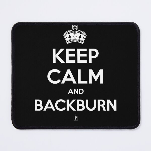 Item preview, Keep Calm and Backburn (White) designed and sold by Backburn.