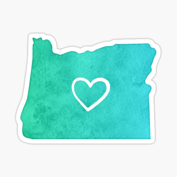 I Love Oregon Sticker