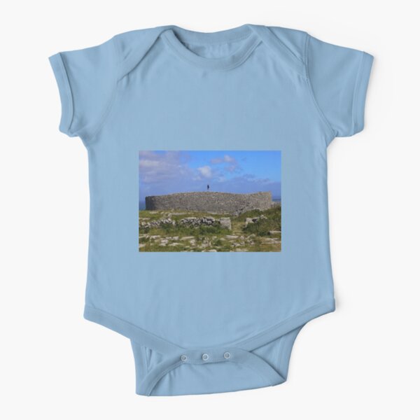 Dun Eochla Stone Fort - Inishmore Short Sleeve Baby One-Piece