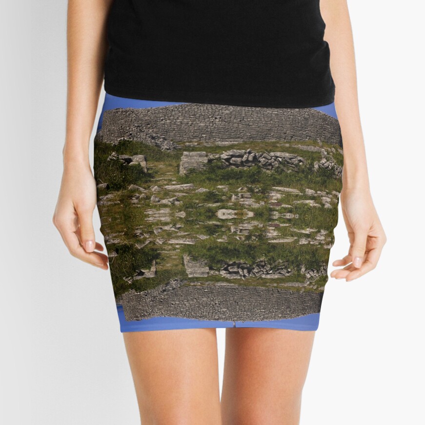 Dun Eochla Stone Fort - Inishmore Mini Skirt