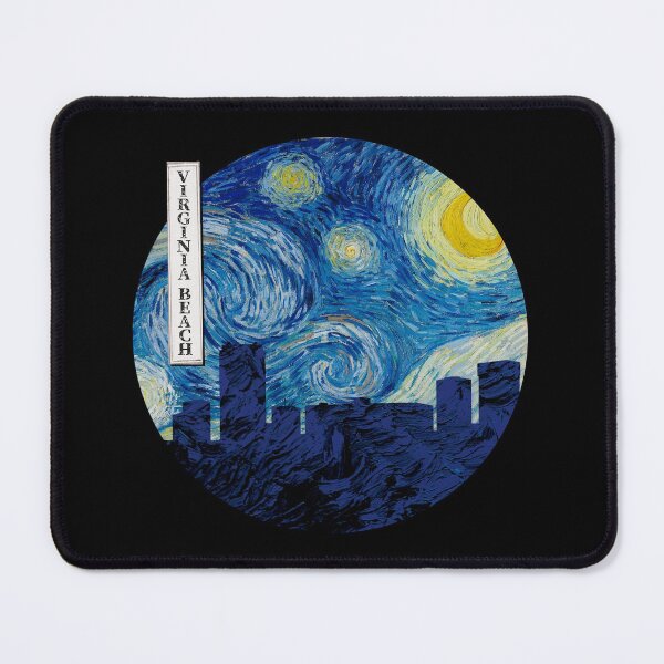 Item preview, Virginia Beach Starry Night Van Gogh Circle designed and sold by DFerraz.