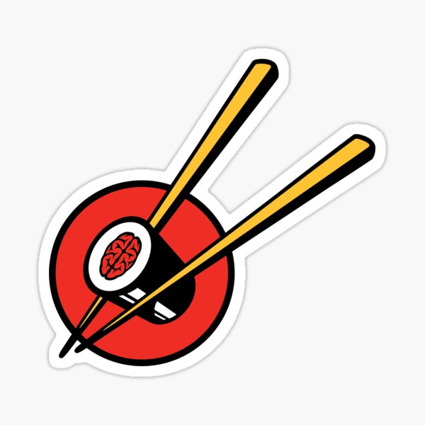 Brainface Sushi Sticker