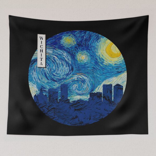 Item preview, Wichita Starry Night Van Gogh Circle designed and sold by DFerraz.