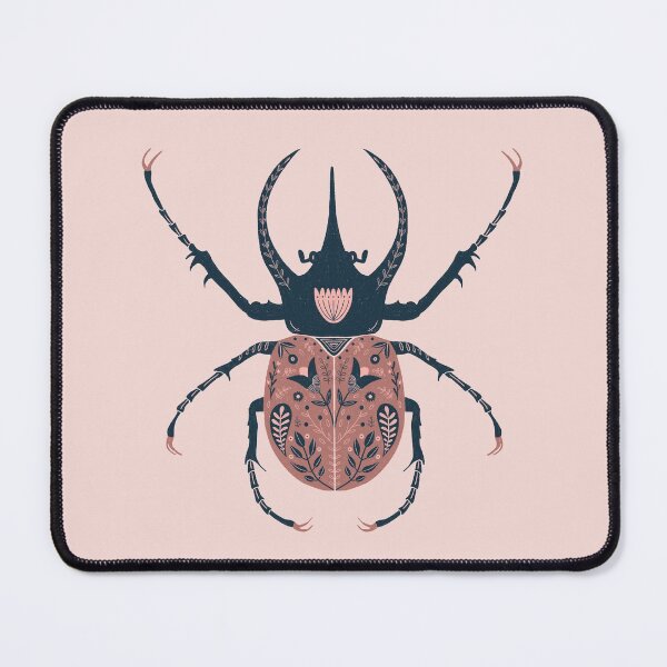 Folksy beetle Mouse Pad