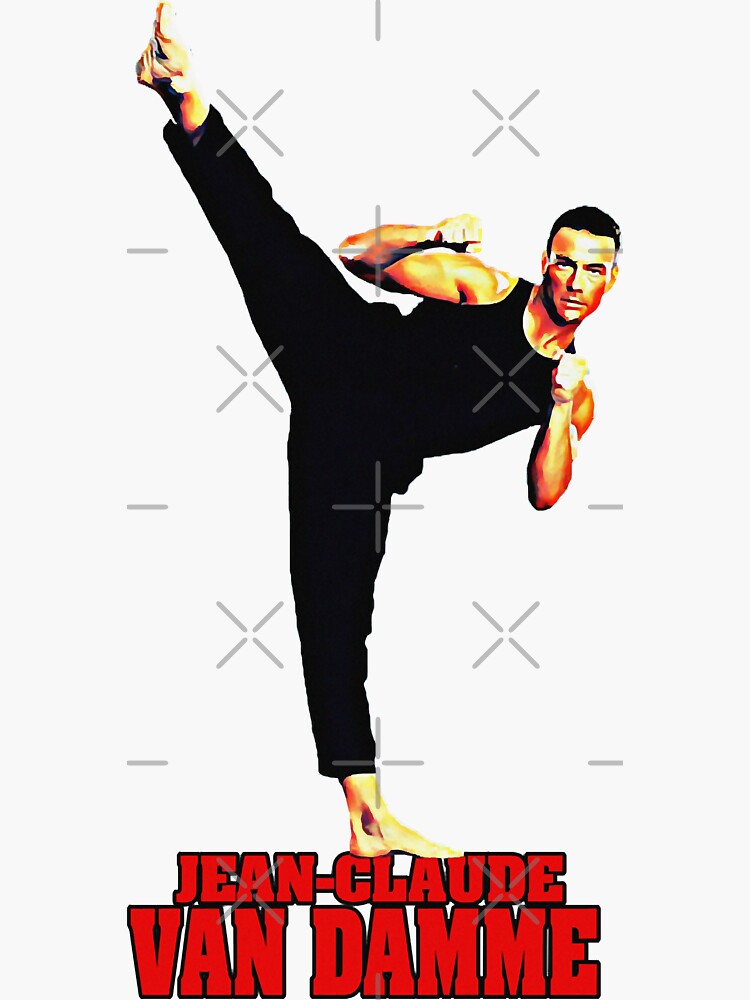 jcvd still kicking clipart