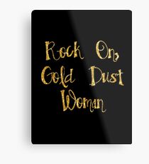 Goldstaub Frau Metalldruck