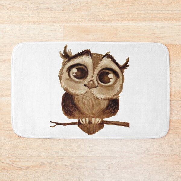 Item preview, Big Eyes Owl Sitting On A Branch designed and sold by Rowena Jones.