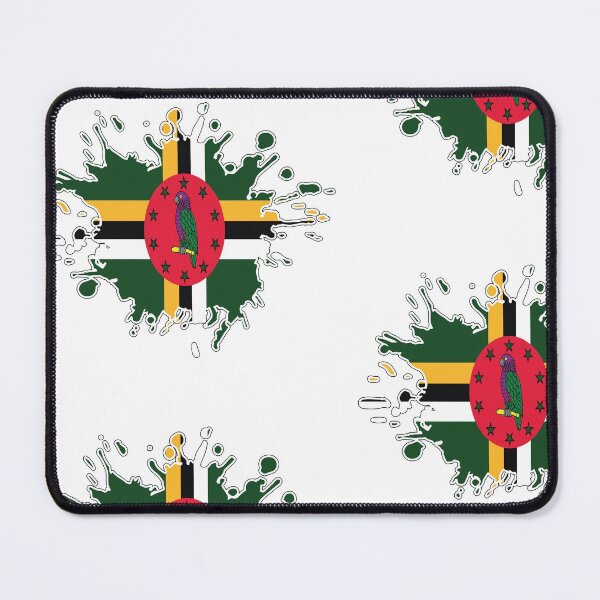 Item preview, Dominica National Flag splash designed and sold by IdentiTee Studios.