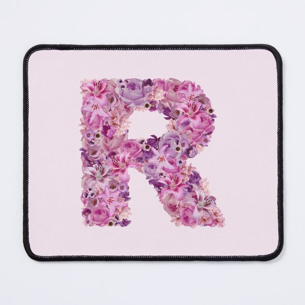 Item preview, Letter R | Pink Flower Pattern | Letter Art | Typography designed and sold by hayleylauren.