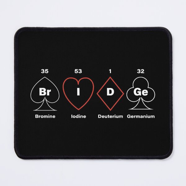 Periodic Table Bridge. For contract bridge players. Mouse Pad