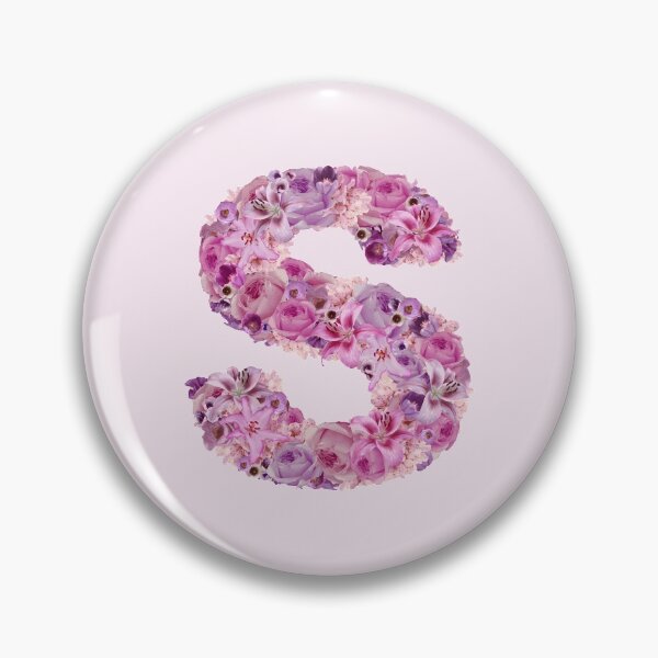 Item preview, Letter S | Pink Flower Pattern | Letter Art | Typography designed and sold by hayleylauren.