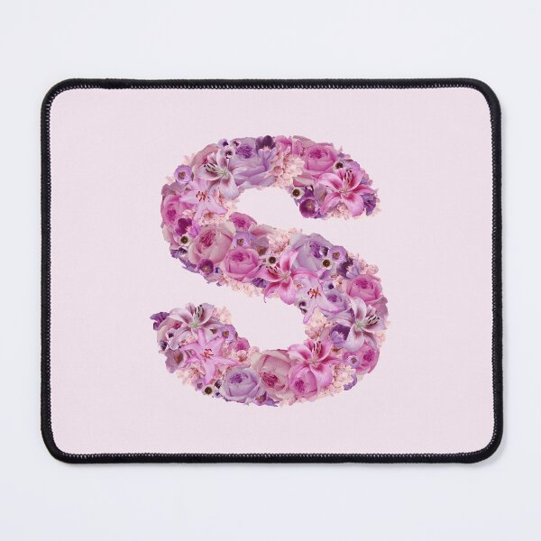 Item preview, Letter S | Pink Flower Pattern | Letter Art | Typography designed and sold by hayleylauren.