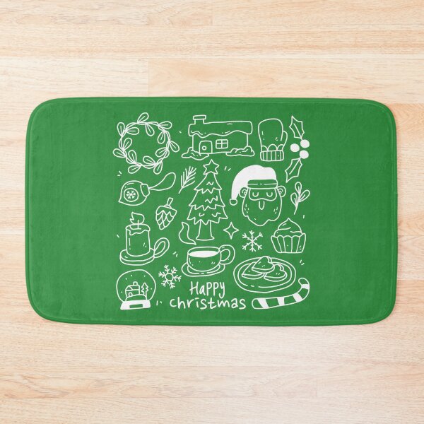 Item preview, Hygge Christmas With Santa White Green designed and sold by Ashberry2.