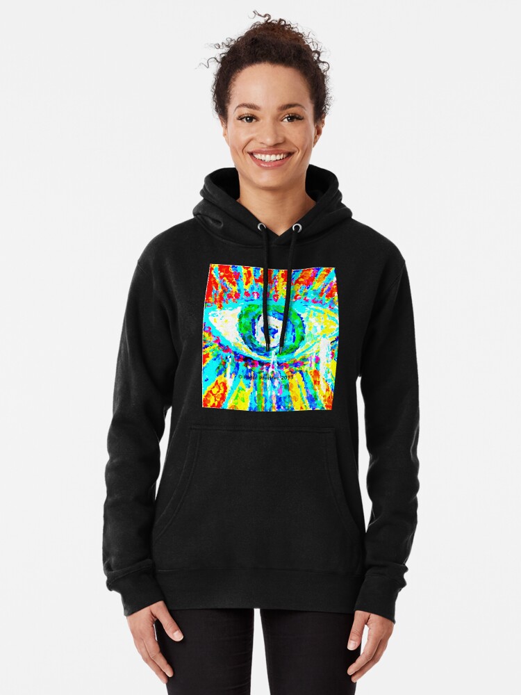 rainbow eye hoodie