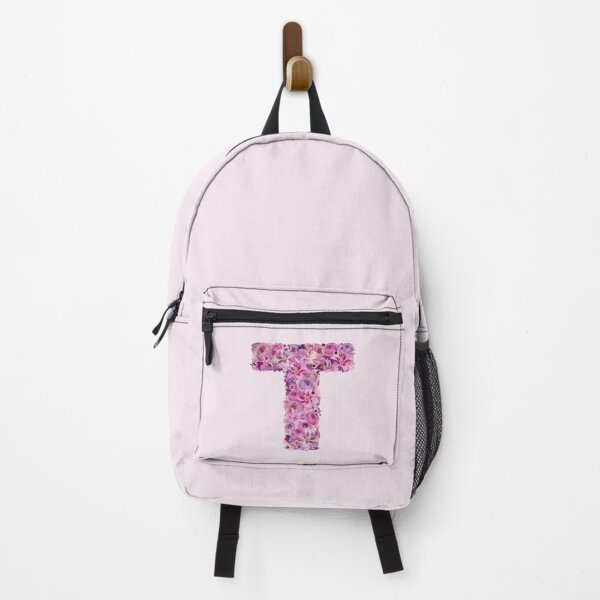 Item preview, Letter T | Pink Flower Pattern | Letter Art | Typography designed and sold by hayleylauren.